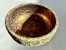 Geode ?Lava? Rock Bowl By Marietta Theodorou-LeMieux