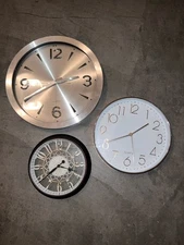 Minimalist Wall Clock Trio – Modern, Classic & Industrial Styles