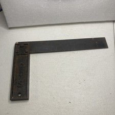 Vintage Stanley No.12 8" Try Square, Made in USA. -I