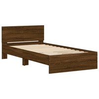 Bed Frame with Headboard Bedroom Bed Base Mattress Foundation Bedstead vidaXL