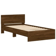 Bed Frame with Headboard Bedroom Bed Base Mattress Foundation Bedstead vidaXL