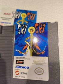 Spy vs. Spy NES testato/funzionante con istruzioni e manicotto antipolvere 