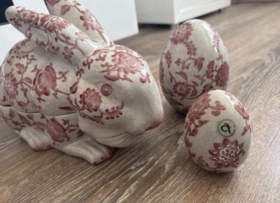 Porzellan Hase Eier Brigitte von Boch Schatulle Aufbewahrungs Gefäß Ostern