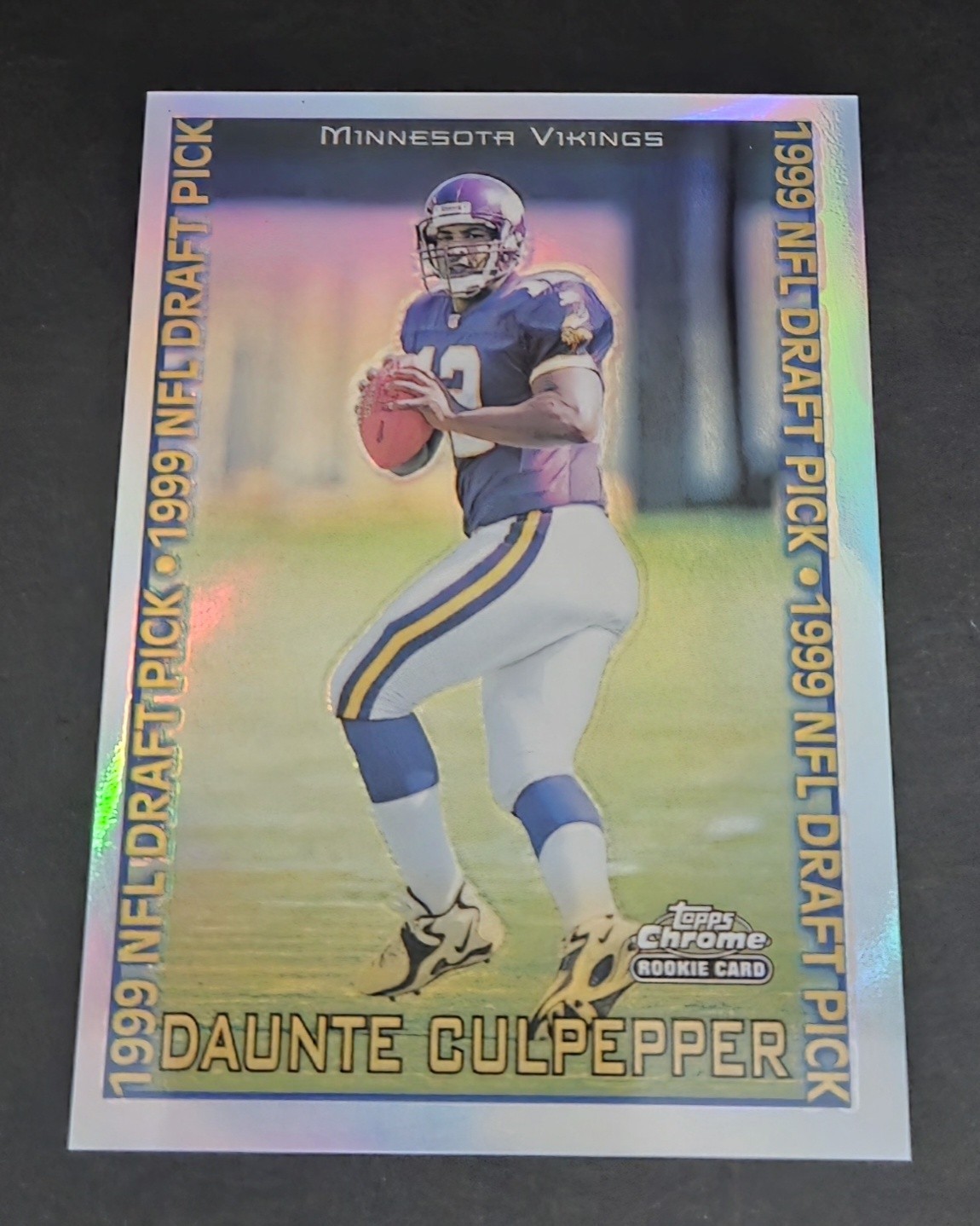 1999 Topps Chrome Football Refractor RC Daunte Culpepper #136