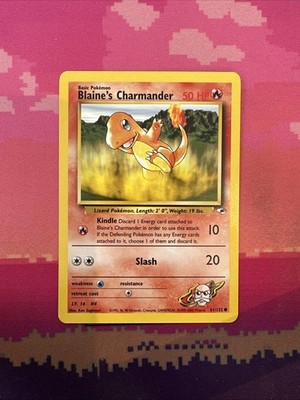 Pokemon Karte Blaine's Charmander Gym Heroes Common 61/132 Near Mint