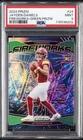 2024 PANINI PRIZM FIREWORKS GREEN PRIZM #24 JAYDEN DANIELS PSA 9