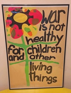 Vintage 1967 "Primer" Lorraine Schneider 23"×34" Poster w/ Protective Plastic