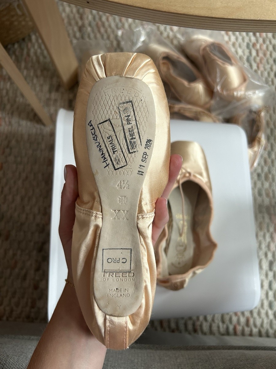 FREED OF LONDON トゥシューズ 4.5 X 十　⑤ Freed of London Pointe Shoes, Size 4.5 XX Heelpin, Custom