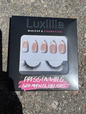 Luxillia Press On Nails W/ Magnetic Lashes Set New & Sealed