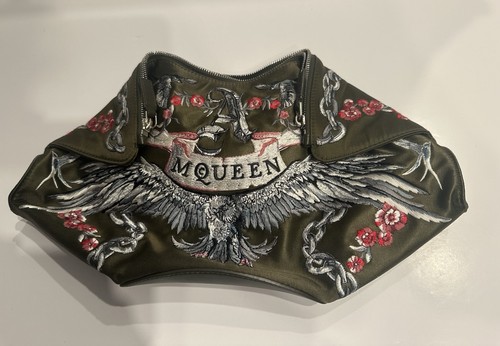 Alexander McQueen De Manta Embroidered Skull Clutch – Rare Collector Piece - Picture 12 of 17
