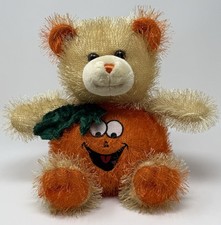 Fine Toy Halloween Teddy Bear Plush Stuffed Animal Soft Pumpkin Jack O Lantern