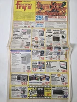 2000 Fry's Apple Power Mac G4 Cube Near Launch Newspaper Ad 22in Foldout