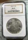 1885-O Morgan Silver Dollar New Orleans Coin NGC MS65 Comes W/ 2026 SemiQ Dime