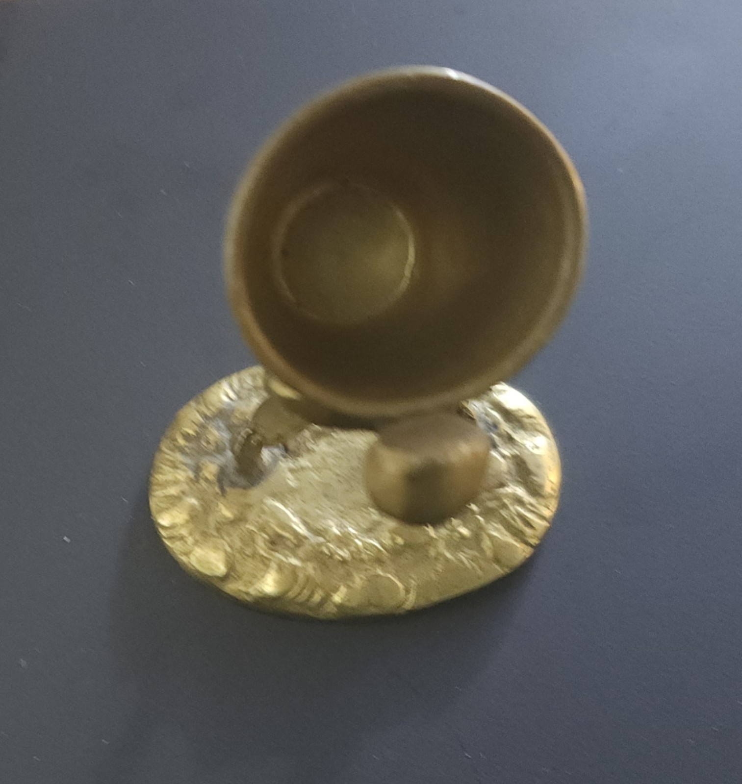 Very Rare!  Antique Rare Thimble Holder c.1905 Solid Brass Boy. 