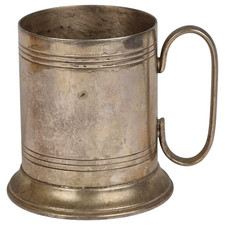 Vtg Exhibit  British Empire EPNS A1 UK Handled Tankard English Beer Stein Mini