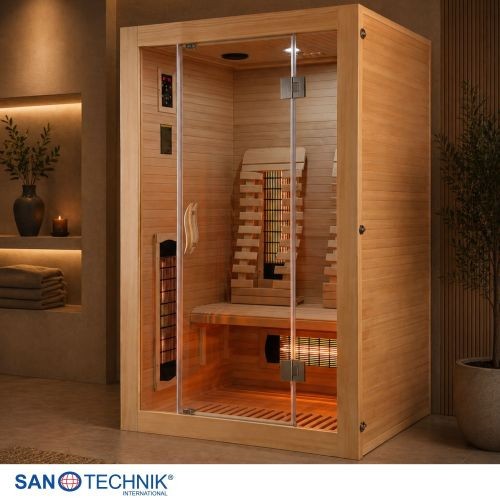 Sanotechnik Malmö 2 Infrarotkabine Wärmekabine 2 Personen 120x105x190 cm
