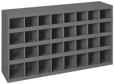 Durham 344-95, 32 Opening 9" Deep Storage Bins, 33.75" x 19.25" x 8.5"