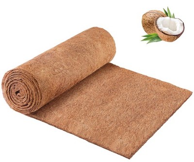 Remiawy Coco Liner Roll, 16 x 120 Inch Coconut Fiber Liners for Planters, Nat...