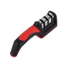Affûteur De Couteaux Portatif à 3 Segments Rouge Et Noir Multifonctionnel Po 