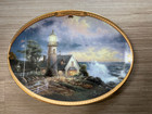 Thomas Kinkade Painted Plate: Lighthouse Cottage ***Excellent Condition*** — photo 1
