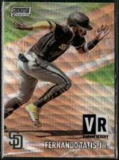 2021 Stadium Club #VR-3 Fernando Tatis Jr. Virtual Reality Wave Refractor Padres