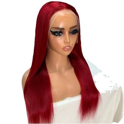 SLEYLIYAH HAIR 13x4 Lace Front Wig 16 inchStraight 100% Human Hair Natural Black