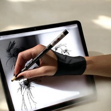 Zwei-Finger Künstler- Handschuh | Grafiktablett Leuchttisch Pen-Display iPad-Pro