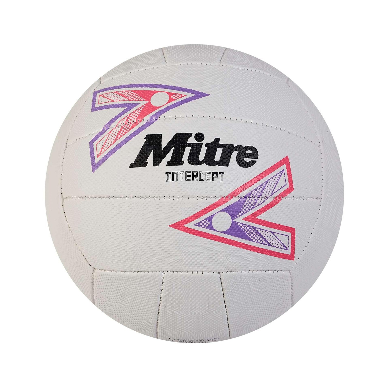 Mitre Intercept Netball 4 White/Purple/Pink 4 White/Purple/Pink