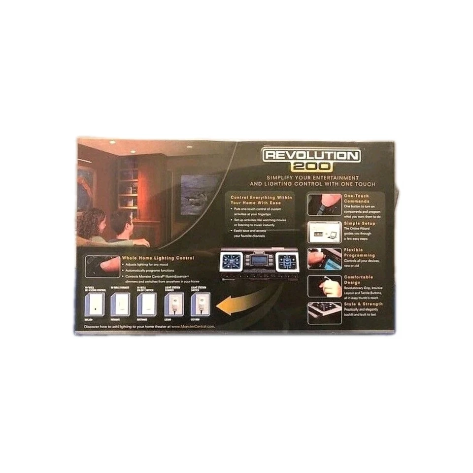 Monster Central Revolution 200 Remote for AV and Light Control Sealed NEW LOOK - Image 2 of 3