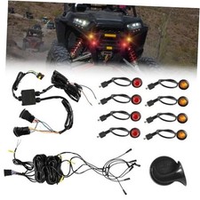 UTV Turn Signal Kit with Horn Plug and Play Universal Street Legal UTV