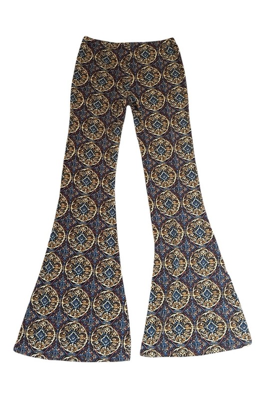 LA Hearts Boho Medallion Print Flared Pants Sz Medium Hippie