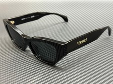 VERSACE VE4488U GB1 87 Black Grey Women's 53 mm Sunglasses