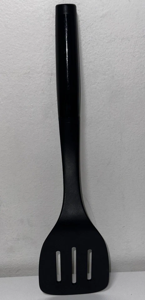 Kitchenaid Black Spatula Slotted Round Handle Flipper Turner Heat Resistance - Image 2 of 4
