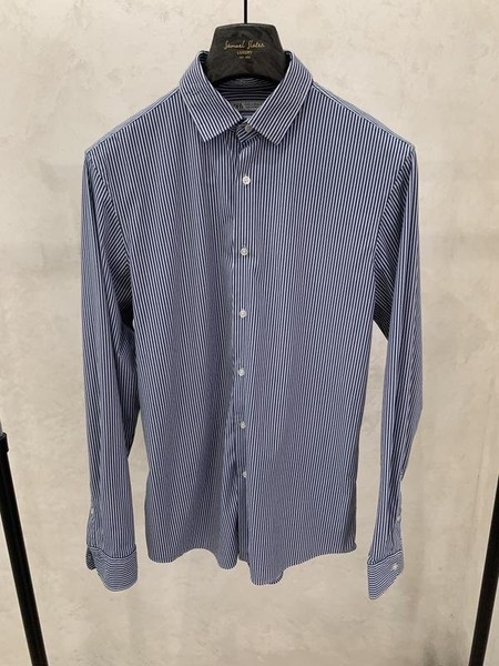 Men ZARA Shirt Navy White M