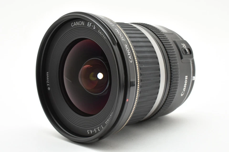 Lente zoom gran angular casi nueva Canon EF-S 10-22 mm f/3,5-4,5 USM con tapa de Japón Foto 3 de 4