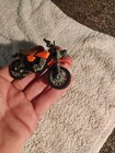 Vintage Diecast 3" Dirt Bike Orange RARE Kawasaki Yamaha Motorcycle Rare HTF — photo 3