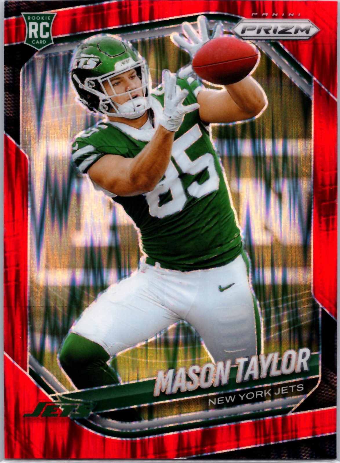 2025 Panini Prizm #329 Mason Taylor Red Flash