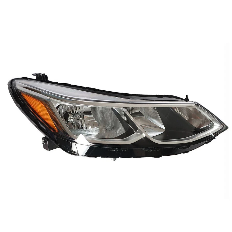 Halogen Headlights For 2016-2019 Chevy Cruze Left + Right Pair w/ Bulbs Chrome - Image 3 of 4
