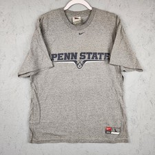 Vintage Penn State Nittany Lions Shirt Mens Large Gray NCAA College Football Y2k