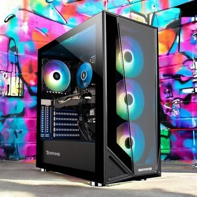 iBuyPower ARGB i7 8700 32GB RAM 1TB SSD Win11 Custom Build Gaming PC Desktop