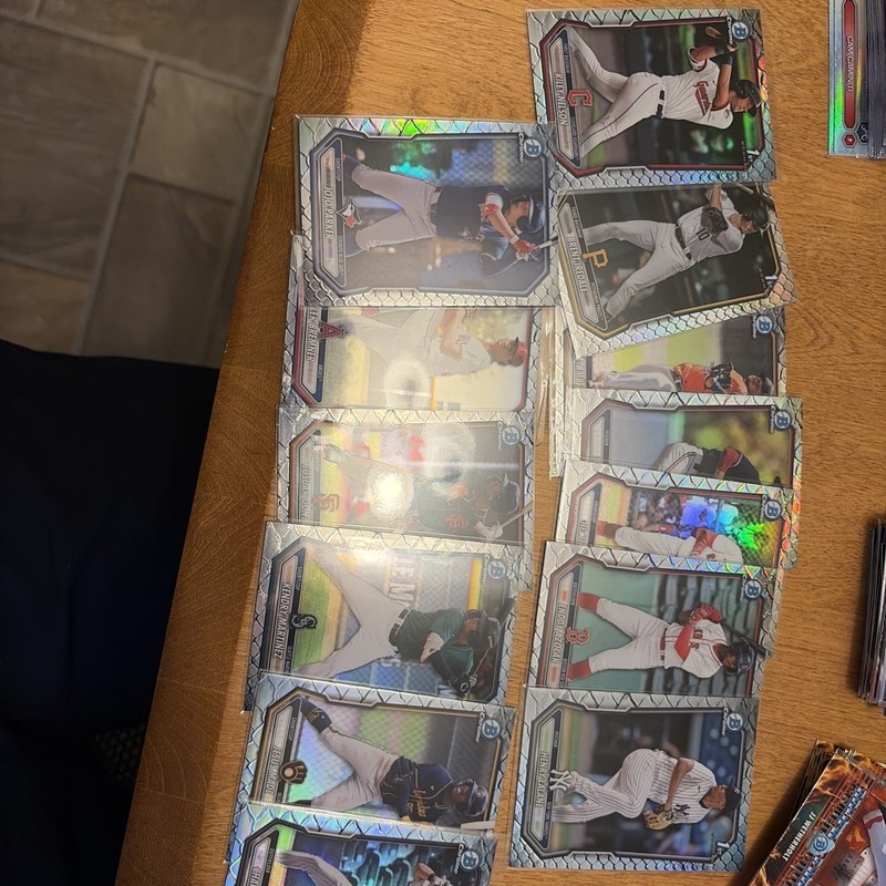 2026 Bowman Chrome Baseball 1st Reptilian Lot Of 7. + 6 Base Reptilian