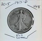 1917-D VG Obverse Not Common Walking Liberty Half Dollar