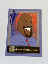 Signed JAMES MONROE IGLEHART Autumn 2015 LIGHTS OF BROADWAY Show Trading Card!