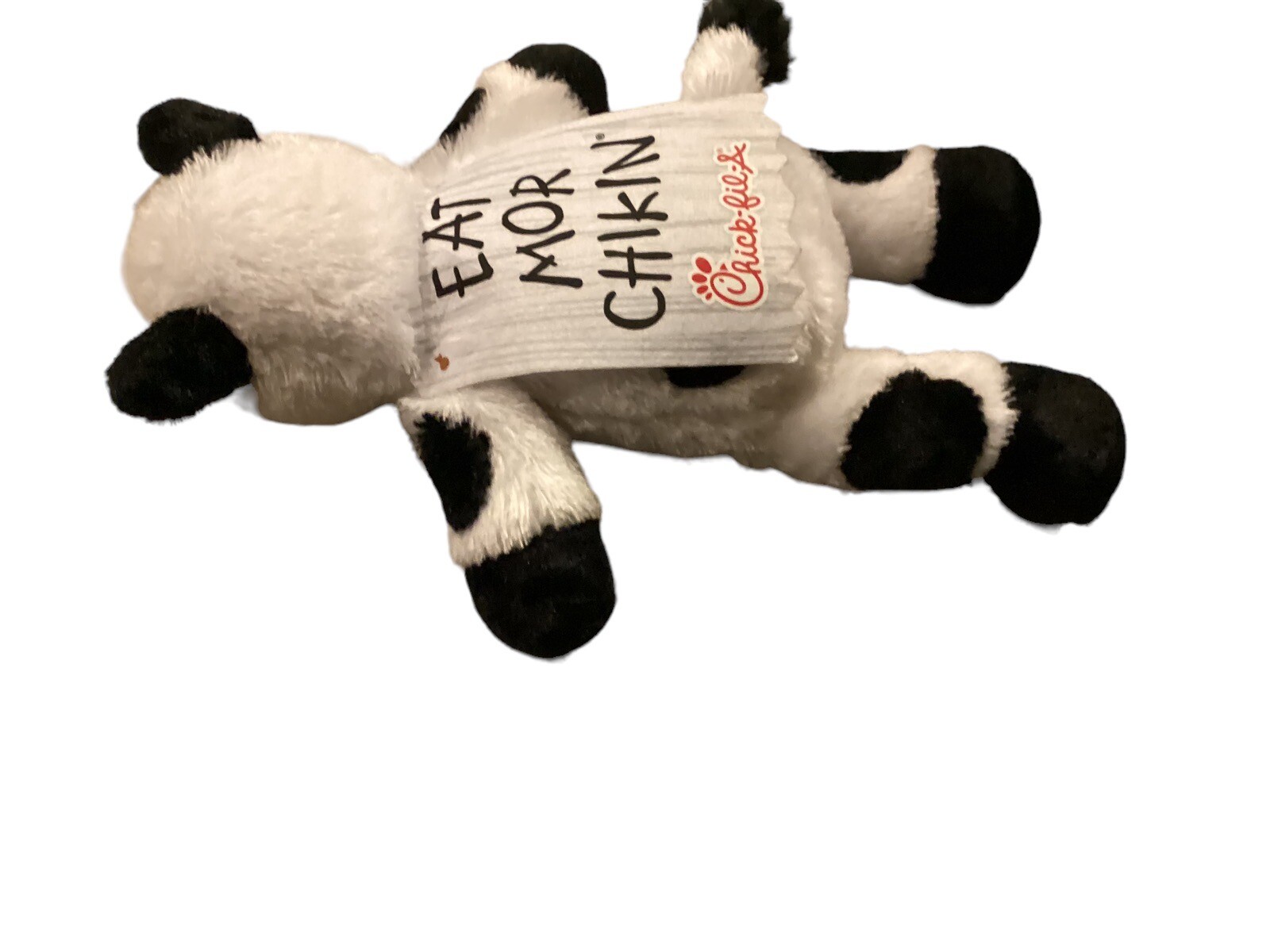 Chik Fil A Eat Mor Chikin- Cow Plush Stuffed Animal 20" Wearing Advertising Sign