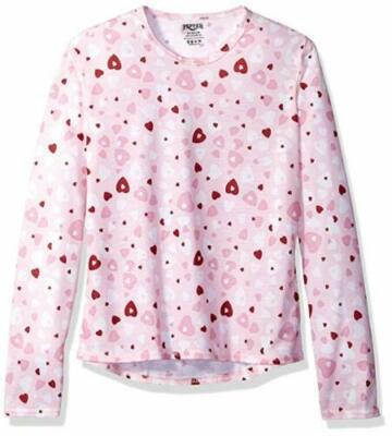 Hot Chillys Youth Pepper Skins Print Crewneck, Heart Dance