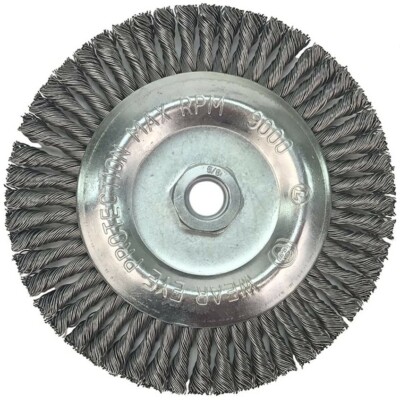 3 Pack - 6'' x 5/8-11'' Stainless Steel Stringer Bead Wire Wheel For Angle Grinder