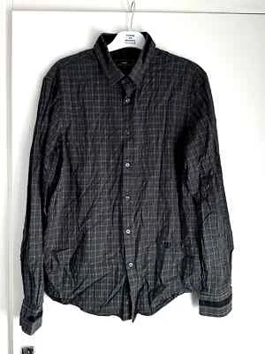 Chemise grise à carreaux manches longues homme Celio taille L - Photo 1/4