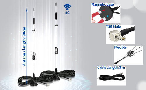 2pcs External Antenna Aerial Booster LTE 4G 3M For Huawei E5577C Boat Motorhome - Picture 7 of 12