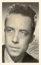 Albert Camus Signed Autograph RPPC Photo Postcard COPY