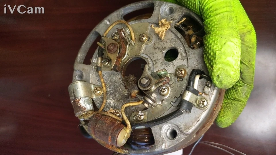 Alternador Generador Estator Placa Puntos Suzuki GT250 GT250A Magneto 31401-18524 Foto 3 de 4